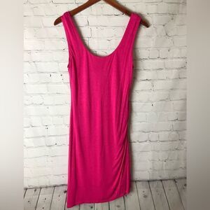 Heather Hot Pink Dress Small Double Lined